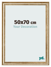 Fotokader 50x70cm Goud Antiek MDF Lazio Voorzijde Maat | Yourdecoration.be