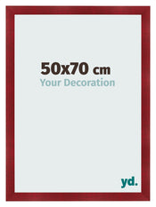 Fotokader 50x70cm Wijnrood Geveegd MDF Pisa Voorzijde Maat | Yourdecoration.be