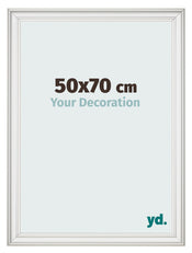 Fotokader 50x70cm Wit Geveegd MDF Lazio Voorzijde Maat | Yourdecoration.be