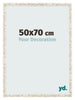 Fotokader 50x70cm Wit Vintage MDF Bologna Voorzijde Maat | Yourdecoration.be