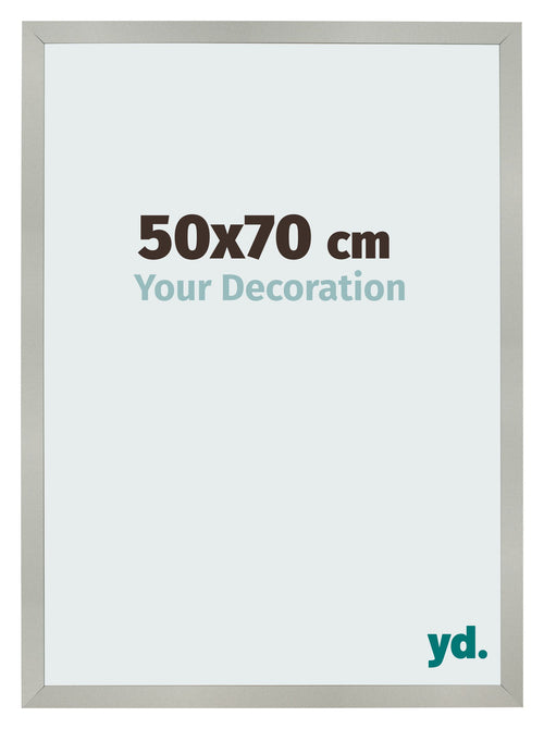 Fotokader 50x70cm Zilver Mat MDF Bologna Voorzijde Maat | Yourdecoration.be