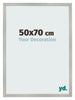 Fotokader 50x70cm Zilver Mat MDF Bologna Voorzijde Maat | Yourdecoration.be