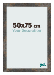 Fotokader 50x75 cm Geoxideerd Metaal MDF Bologna Voorzijde Maat | Yourdecoration.be