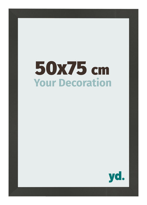 Fotokader 50x75cm Antraciet MDF Bologna Voorzijde Maat | Yourdecoration.be