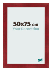 Fotokader 50x75cm Wijnrood Geveegd MDF Pisa Voorzijde Maat | Yourdecoration.be