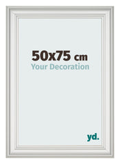 Fotokader 50x75cm Wit Geveegd MDF Lazio Voorzijde Maat | Yourdecoration.be
