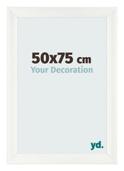 Fotokader 50x75cm Wit Geveegd MDF Pisa Voorzijde Maat | Yourdecoration.be