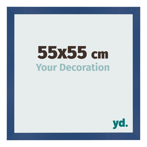 Fotokader 55x55 cm Donkerblauw MDF Bologna Voorzijde Maat | Yourdecoration.be