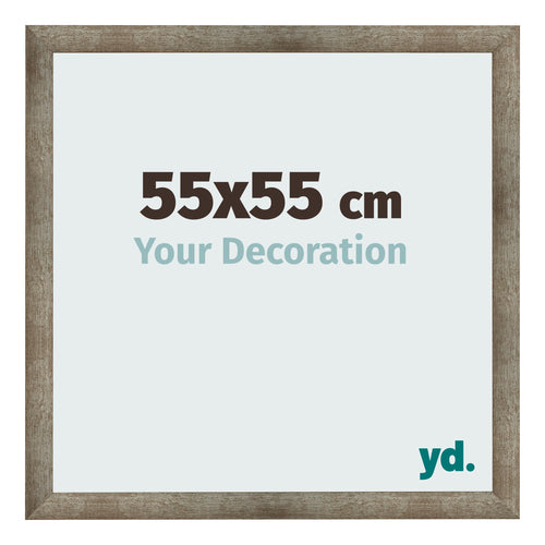 Fotokader 55x55 cm Metaal Vintage MDF Bologna Voorzijde Maat | Yourdecoration.be
