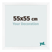 Fotokader 55x55 cm Wit Mat MDF Bologna Voorzijde Maat | Yourdecoration.be