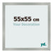 Fotokader 55x55cm Aluminium Geborsteld MDF Bologna Voorzijde Maat | Yourdecoration.be