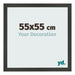 Fotokader 55x55cm Antraciet MDF Bologna Voorzijde Maat | Yourdecoration.be