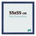 Fotokader 55x55cm Donkerblauw Geveegd MDF Bologna Voorzijde Maat | Yourdecoration.be