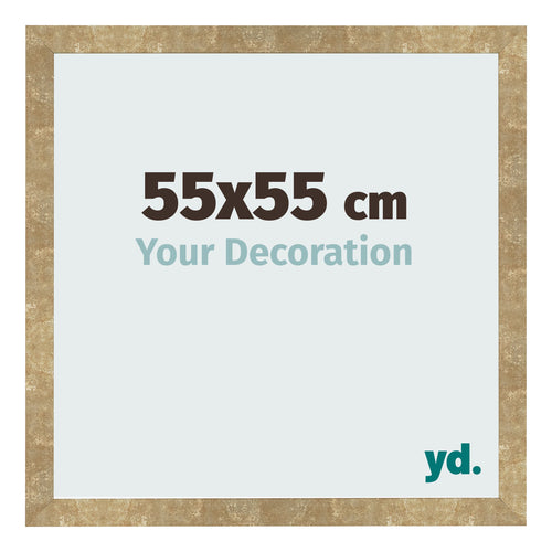 Fotokader 55x55cm Goud Antiek MDF Bologna Voorzijde Maat | Yourdecoration.be