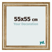 Fotokader 55x55cm Goud Antiek MDF Lazio Voorzijde Maat | Yourdecoration.be