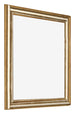 Fotokader 55x55cm Goud Antiek MDF Lazio Voorzijde Schuin | Yourdecoration.be