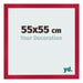 Fotokader 55x55cm Rood MDF Bologna Voorzijde Maat | Yourdecoration.be