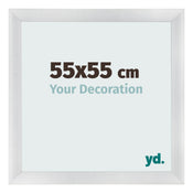 Fotokader 55x55cm Zilver Mat MDF Pisa Voorzijde Maat | Yourdecoration.be