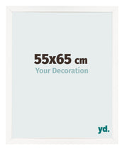 Fotokader 55x65 cm Wit Hoogglans MDF Bologna Voorzijde Maat | Yourdecoration.be