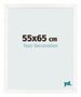 Fotokader 55x65 cm Wit Hoogglans MDF Bologna Voorzijde Maat | Yourdecoration.be