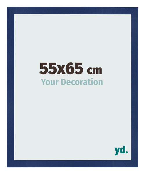 Fotokader 55x65cm Donkerblauw Geveegd MDF Bologna Voorzijde Maat | Yourdecoration.be
