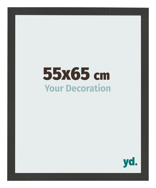 Fotokader 55x65cm Zwart Houtnerf MDF Bologna Voorzijde Maat | Yourdecoration.be
