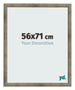 Fotokader 56x71 cm Metaal Vintage MDF Bologna Voorzijde Maat | Yourdecoration.be