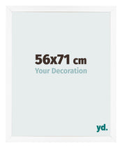 Fotokader 56x71 cm Wit Mat MDF Bologna Voorzijde Maat | Yourdecoration.be