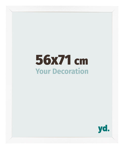Fotokader 56x71 cm Wit Mat MDF Bologna Voorzijde Maat | Yourdecoration.be