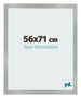 Fotokader 56x71cm Aluminium Geborsteld MDF Bologna Voorzijde Maat | Yourdecoration.be