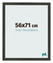 Fotokader 56x71cm Antraciet MDF Bologna Voorzijde Maat | Yourdecoration.be