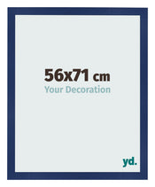 Fotokader 56x71cm Donkerblauw Geveegd MDF Bologna Voorzijde Maat | Yourdecoration.be