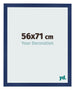Fotokader 56x71cm Donkerblauw Geveegd MDF Bologna Voorzijde Maat | Yourdecoration.be