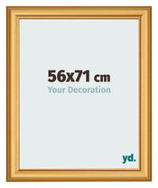 Fotokader 56x71cm Goud Mat MDF Lazio Voorzijde Maat | Yourdecoration.be