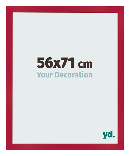 Fotokader 56x71cm Rood MDF Bologna Voorzijde Maat | Yourdecoration.be