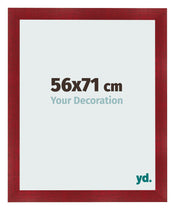 Fotokader 56x71cm Wijnrood Geveegd MDF Pisa Voorzijde Maat | Yourdecoration.be