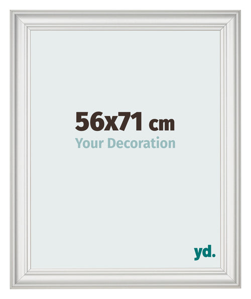 Fotokader 56x71cm Wit Geveegd MDF Lazio Voorzijde Maat | Yourdecoration.be