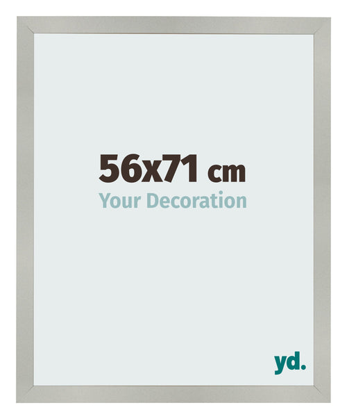 Fotokader 56x71cm Zilver Mat MDF Bologna Voorzijde Maat | Yourdecoration.be