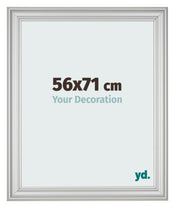 Fotokader 56x71cm Zilver Mat MDF Lazio Voorzijde Maat | Yourdecoration.be