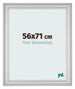 Fotokader 56x71cm Zilver Mat MDF Lazio Voorzijde Maat | Yourdecoration.be