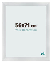 Fotokader 56x71cm Zilver Mat MDF Pisa Voorzijde Maat | Yourdecoration.be