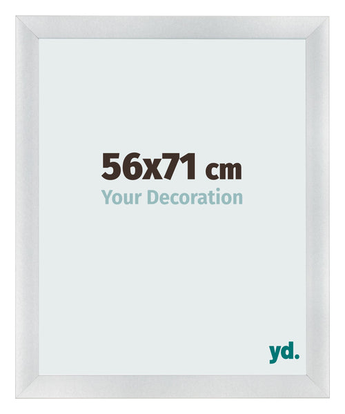 Fotokader 56x71cm Zilver Mat MDF Pisa Voorzijde Maat | Yourdecoration.be