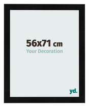 Fotokader 56x71cm Zwart Hoogglans MDF Pisa Voorzijde Maat | Yourdecoration.be