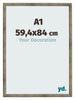 Fotokader 59 4x84 cm A1 Metaal Vintage MDF Bologna Voorzijde Maat | Yourdecoration.be