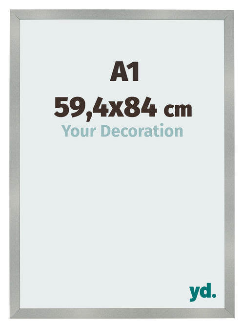 Fotokader 59 4x84cm A1 Aluminium Geborsteld MDF Bologna Voorzijde Maat | Yourdecoration.be