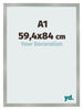 Fotokader 59 4x84cm A1 Aluminium Geborsteld MDF Bologna Voorzijde Maat | Yourdecoration.be