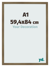 Fotokader 59 4x84cm A1 Brons Decor MDF Bologna Voorzijde Maat | Yourdecoration.be