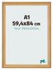 Fotokader 59 4x84cm A1 Dennen Houtnerf MDF Lazio Voorzijde Maat | Yourdecoration.be