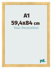 Fotokader 59 4x84cm A1 Goud Mat MDF Pisa Voorzijde Maat | Yourdecoration.be