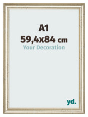 Fotokader 59 4x84cm A1 Metaalglans MDF Lazio Voorzijde Maat | Yourdecoration.be